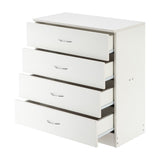 Modern Simple 4-Drawer Dresser White 52846176