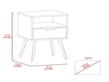 Haverson 1-Drawer 1-Shelf Nightstand Dark Walnut B06279997