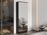 Ruan XL Shoe Rack, Mirror, Five Interior Shelves, Single Door Cabinet B128P148800