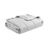Oversized Down Alternative Blanket with Satin Trim B03598481