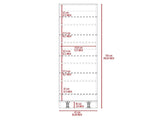 Shoe rack 67" H, five internal Storage Shelves, a mirror, a door, approximate capacity 10 pairs B097132939