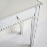 Mirrored Makeup Table Desk Vanity for Women with 2 Drawers 88645439