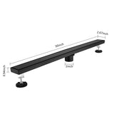 30 Inches Linear Shower Drain, Included Hair Strainer and Leveling Feet W2287P147637