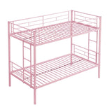 METAL BUNK BED PINK Twin Over Twin W311P201415