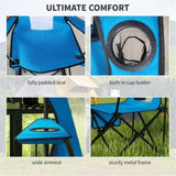 ZUN Folding Camping Chairs / beach chair （Prohibited by WalMart） 08307962