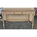 ZUN Solid Wood Desk with 1 Drawer and turned legs B03549013