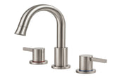 8-Inch Widespread Bathroom Faucet, 2-Handle 3-Hole with 360&deg Pull-Down Sprayer and Pop-Up Drain, 30261772