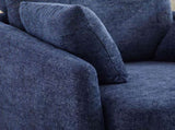 40.55"W Swivel Accent With 2 Thorw Pillows 360 Degree Swivel Round Sofa Modern Oversized Arm W1298P248774