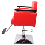 ZUN Hair Beauty Equipment Hydraulic Barber Chair Modern Red Styling Salon Haircut 99235693