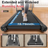 Walking Mat Treadmills Portable for Home & Office LED Display, 265 LB Capacity, Space-Saving Compact W215P296912