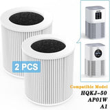 ZUN 2Pack Air Purifier A1 Replacement Filter H13 True HEPA Air Cleaner Filter 10330291