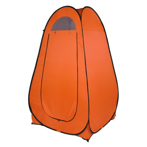 ZUN 1-2 Person Portable Pop Up Toilet Shower Tent Changing Room Dressing Tent Camping Shelter Orange 11685588