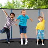 ZUN 10ft Blue Outdoor Toddler Trampoline with Enclosure Safety Net Jumping Fun Trampoline, heavy-duty 93849954