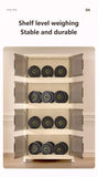 19.69" Side Wide Folding Storage Cabinet ,5 Tiers,19.69"11.81"50.00",Collapsible Storage Bins with W2873P207557