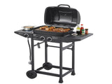 2 Burner BBQ Propane Gas Grill with Side Burner 24000 BTU Output Stainless Steel Barbecue Grill with 03887968