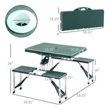 ZUN Portable Camping Table and Chairs / Dining Table （Prohibited by WalMart） 05268967