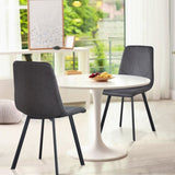Dining Chairs Set of 2, Mid Century Modern Metel Legs for Indoor Kitchen & Dining Room Chairs B205P339998