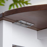 DFW Solid Wood Folding Dining Table, Drop Leaf Kichen Dining Room Desk for Small Spaces, Small W2301P300994