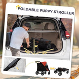 ZUN Dog Stroller /small animal cage/Pet cages （Prohibited by WalMart） 78006655