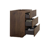 ZUN Alice-30F-105,Floor cabinet WITHOUT basin, Walnut color, With three drawers, Pre-assembled W1865107748