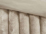 Ultrasoft Faux Fur Ribbed Comforter Set Full/Queen B035P294133