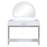 ZUN 39" Makeup Vanity Table with Mirror Touch Screen Lighted Mirror, Dressing Table with Drawer for N704P196658K