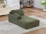 31.69" Wide Modular Sofa Bed With Cushions, Upholstered In Soft Chenille Fabric, Sturdy Metal Legs, W3189P438361