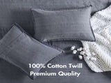 3PCS Full/Queen Twill Washed Comforter Set B035P341112