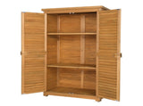 87*46.5*160cm Black Single Slope Top Fir Garden Storage Box Storage Room Yellow 40647459