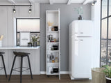 Thorndike 2-Shelf Rectangle Pantry Cabinet White B06280433