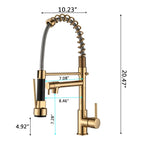 ZUN Commercial Pull Down Kitchen Sink Faucet Single Handle Modern Kitchen Faucets W122552781