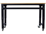 Workbench - 48" Wide Rolling Workbenches for Garage - Adjustable Height, Workshop Tool Bench, Metal W46560404