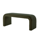 Set of 3 U-Shaped Modern Bench Teddy Ottoman Bench for Entryway, Bedroom End of Bed, Set of 3 Small W2186P282495