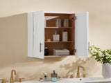 Wood Hanging Cabinet with Doors and Shelves W914P292873