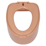 ZUN Portable Toilet with Non-slip Mat Brown 79167273