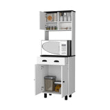 FM FURNITURE Tacna Kitchen Pantry with ample storage, 2 open 1 drawer, 1 cabinet, 2 B128P321059