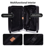 Luggage Set with Spinner Wheels ABS Lightweight Durable Hard Suitcase,8-Piece Set W284P341385