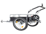 3-in-1 Heavy-Duty Bike Cargo Trailer - Upgraded 20"x2.6" Wide Fat Tires, 150lbs Capacity, Steel 35830980