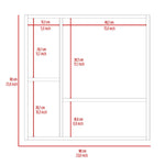 ZUN Sines Medicine Cabinet, Four Internal Shelves, Double Door -Light Gray B20092111