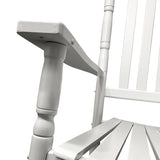 ZUN BALCONY PORCH ADULT ROCKING CHAIR - WHITE W2297P143351