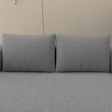 Folding Sofa Bed, Convertible Futon Sleeper Bed, 2-in-1 Foldable Floor Mattress with 2 Pillows, W1960P341382