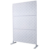 Outdoor & Indoor Privacy Metal Privacy 76" H48" W, Freestanding Decorative Privacy W465P193216