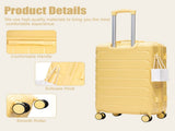 28" Large Suitcase, ABS Hardshell, Upgraded Crack-Resistant Iron Handle, Combination Lock, 360&deg W2787P536187