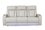 ZUN Fortuner Modern Style Upholstery Recliner Sofa Made with Wood & Massage Function Included-Beige B009P287718