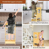 Toddler Standing Tower Step Stool for Kid's Adjustable Height Learning Stool, Toddler W2701P207453