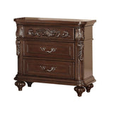 Traditional Antique Walnut 1pc Nightstand Bedroom Furniture Cherry Veneer 2-Drawers Hanging Pull B011P210739