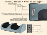 Full Body Massage Mat with Heat, 12 Massage Heads & 9 Vibration Modes, Detachable Shiatsu Neck & 46312789