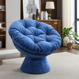 ZUN Oversized Swivel Accent Chair, 360 Swivel Barrel Chair, Papasan Chair for Living Room Bedroom W1752P154662