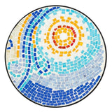 ZUN Blue Hawaiian Sun Mosaic Round Terrace Bistro Table 62269715