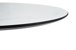 ZUN TULIP DINING TABLE ,Dia. 106cm ROUND, WHT, MARBLE WHT, 1pc per ctn 65205784